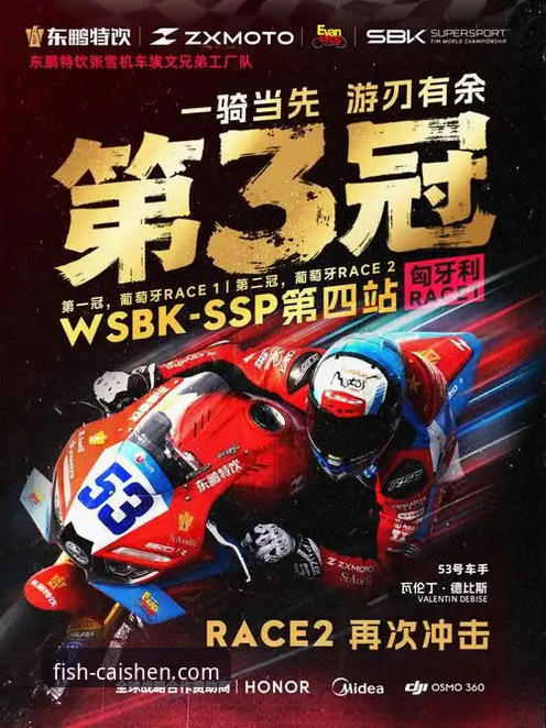 超级摩托车世锦赛匈牙利站上演惊天逆转，张雪机车车队德比斯最后一圈夺冠最新动态